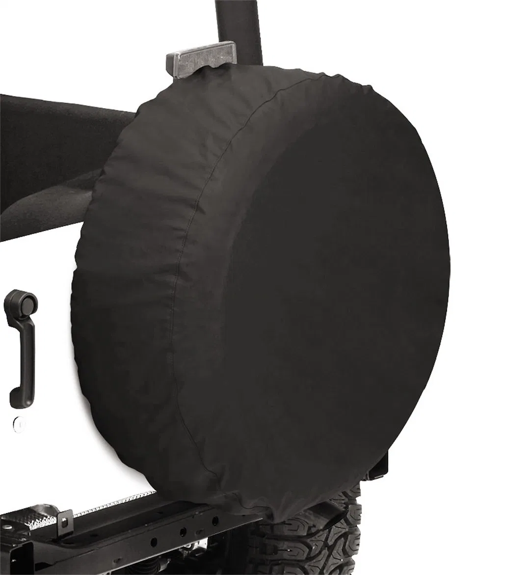 61032-35 – BESTOP Spare Tire Cover, 32 Inch x 12 Inch- 255/75/R18 No Design Black Diamond Fabric